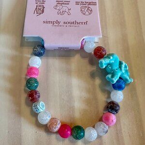Multi Color Bead Elephant tracking Bracelet